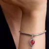 Heißluftballon-Dangle Charm aus Murano Glass und Sterlingsilber Heißluftballon-Dangle Charm aus Murano Glass und Sterlingsilber