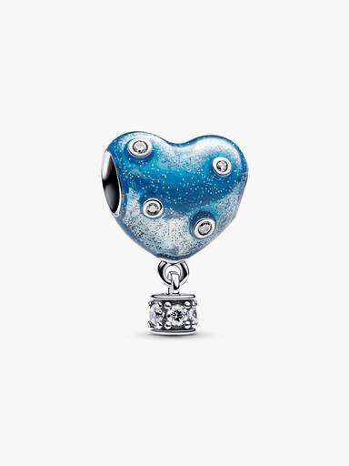 Heißluftballon-Herz-Charm – Sterlingsilber Heißluftballon-Herz-Charm – Sterlingsilber