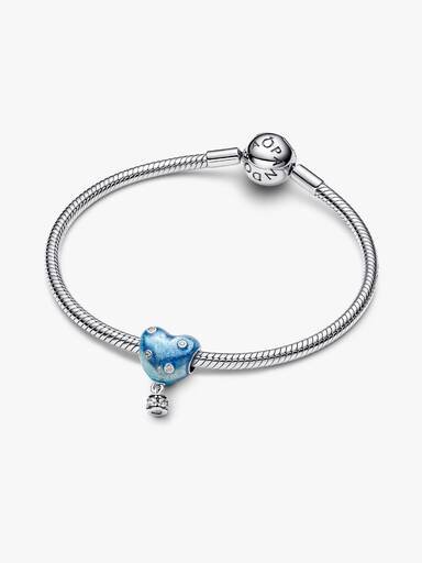 Heißluftballon-Herz-Charm – Sterlingsilber Heißluftballon-Herz-Charm – Sterlingsilber