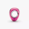 Herz-Charm aus Sterlingsilber in Metallic-Pink