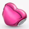 Herz-Charm aus Sterlingsilber in Metallic-Pink