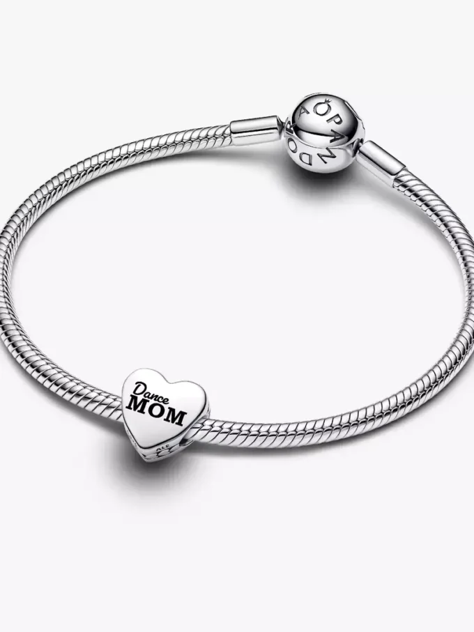 Herz-Charm „Dance Mom“ aus Sterlingsilber Herz-Charm „Dance Mom“ aus Sterlingsilber