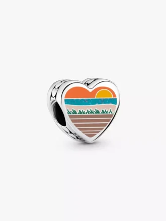 Herz-Charm „Delaware“ aus Sterlingsilber