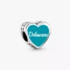 Herz-Charm „Delaware“ aus Sterlingsilber Herz-Charm „Delaware“ aus Sterlingsilber