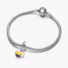 Herz-Charm mit kolumbianischer Flagge aus Sterlingsilber Herz-Charm mit kolumbianischer Flagge aus Sterlingsilber