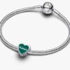 Herz-Charm mit Washington-Motiv – Sterlingsilber