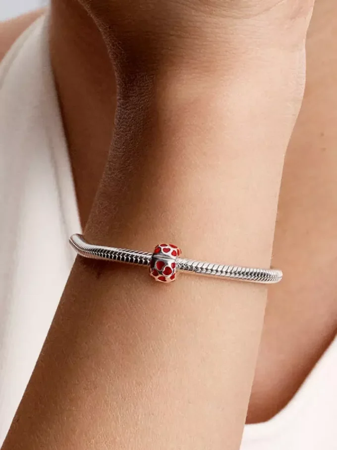 Herz-Clip Charm aus Sterlingsilber Herz-Clip Charm aus Sterlingsilber