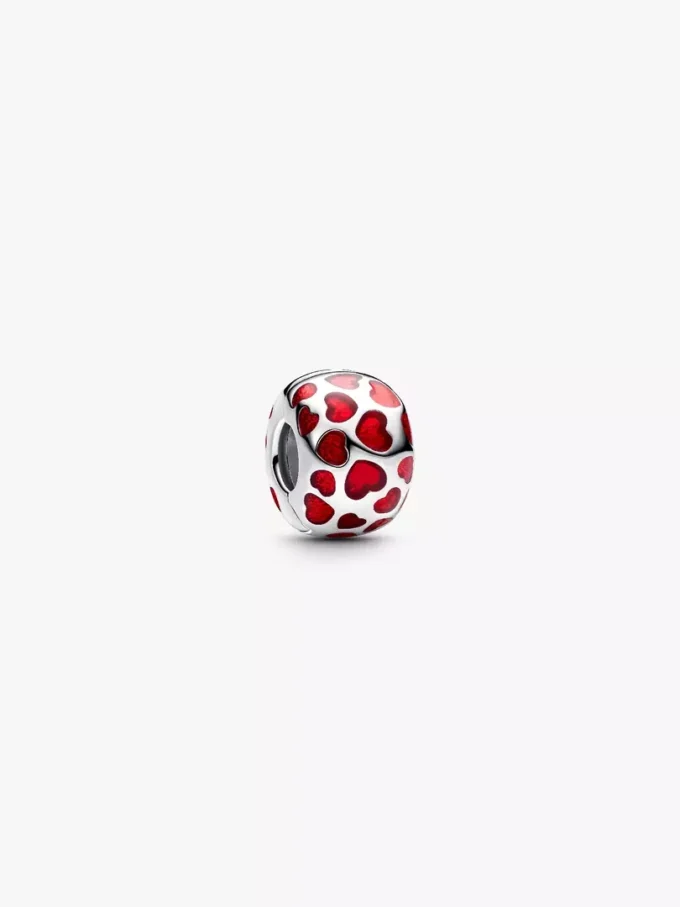 Herz-Clip Charm aus Sterlingsilber Herz-Clip Charm aus Sterlingsilber