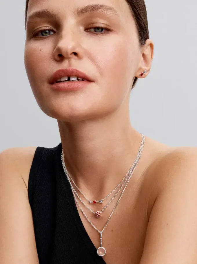 Herz-Clip Charm aus Sterlingsilber Herz-Clip Charm aus Sterlingsilber