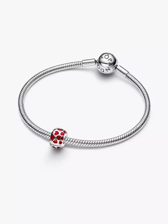Herz-Clip Charm aus Sterlingsilber Herz-Clip Charm aus Sterlingsilber