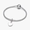 Herz-Dangle Charm mit blauem Stein – Sterlingsilber Herz-Dangle Charm mit blauem Stein – Sterlingsilber