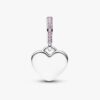 Herz-Dangle Charm mit blauem Stein – Sterlingsilber Herz-Dangle Charm mit blauem Stein – Sterlingsilber