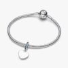 Herz-Dangle Charm mit blauem Stein – Sterlingsilber Herz-Dangle Charm mit blauem Stein – Sterlingsilber