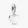 Herz-Dangle Charm mit blauem Stein – Sterlingsilber Herz-Dangle Charm mit blauem Stein – Sterlingsilber