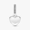 Herz-Dangle Charm mit blauem Stein – Sterlingsilber Herz-Dangle Charm mit blauem Stein – Sterlingsilber