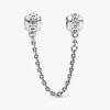 Herz-Safety Chain Charm aus Sterlingsilber Herz-Safety Chain Charm aus Sterlingsilber