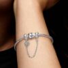 Herz-Stammbaum-Safety Chain-Charm – Sterlingsilber Herz-Stammbaum-Safety Chain-Charm – Sterlingsilber