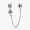 Herz-Stammbaum-Safety Chain-Charm – Sterlingsilber Herz-Stammbaum-Safety Chain-Charm – Sterlingsilber