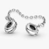 Herz-Stammbaum-Safety Chain-Charm – Sterlingsilber Herz-Stammbaum-Safety Chain-Charm – Sterlingsilber