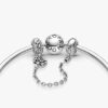 Herz-Stammbaum-Safety Chain-Charm – Sterlingsilber Herz-Stammbaum-Safety Chain-Charm – Sterlingsilber