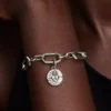 Herzmedaillon-Charm aus Sterlingsilber Herzmedaillon-Charm aus Sterlingsilber