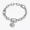 Herzmedaillon-Charm aus Sterlingsilber Herzmedaillon-Charm aus Sterlingsilber