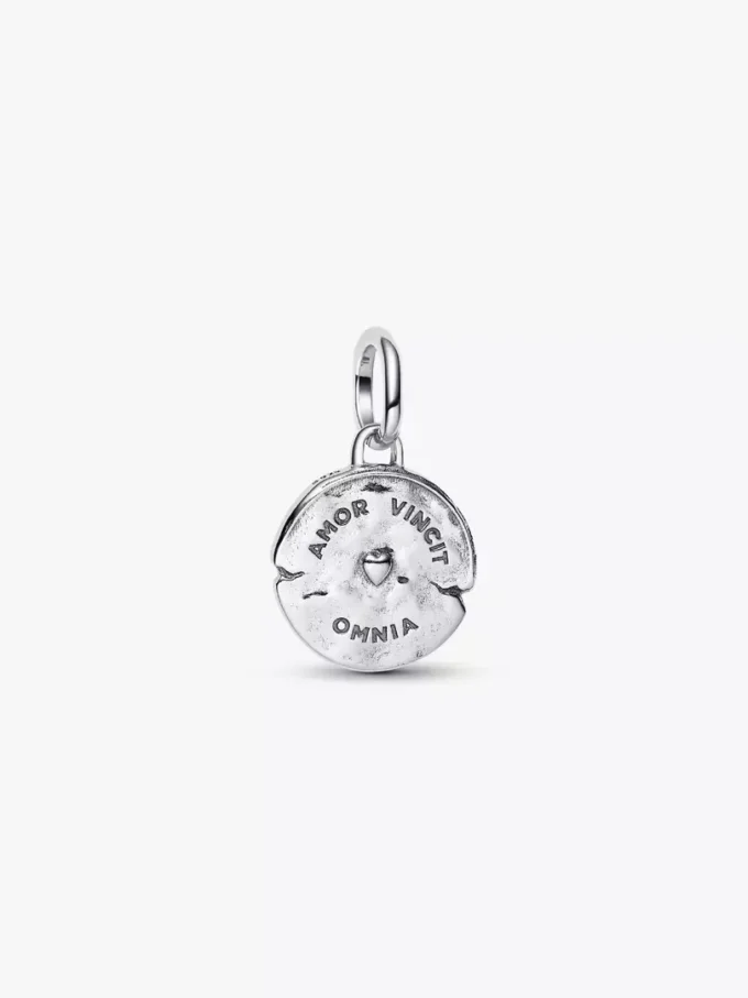 Herzmedaillon-Charm aus Sterlingsilber Herzmedaillon-Charm aus Sterlingsilber