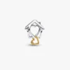Home & Heart Charm – Sterlingsilber, 14-karätige Vergoldung