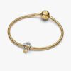 Home & Heart Charm – Sterlingsilber, 14-karätige Vergoldung