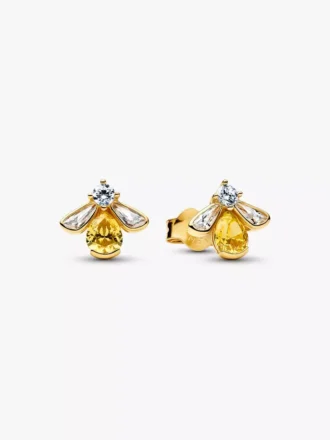 Honigbienen-Ohrringe, 14 Karat vergoldet