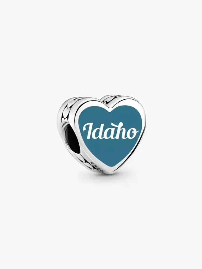 Idaho-Herz-Charm aus Sterlingsilber Idaho-Herz-Charm aus Sterlingsilber