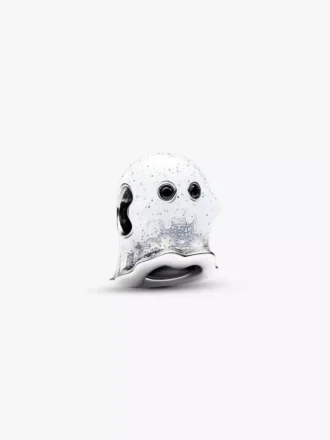 Im Dunkeln leuchtender Boo-Geister-Charm aus Sterlingsilber