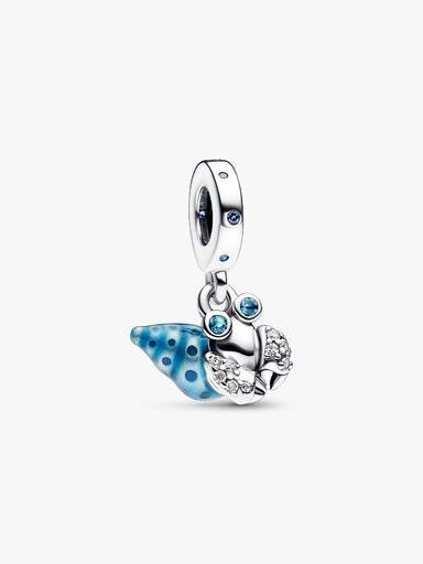 Im Dunkeln leuchtender Einsiedlerkrebs-Dangle Charm – Sterlingsilber Im Dunkeln leuchtender Einsiedlerkrebs-Dangle Charm – Sterlingsilber