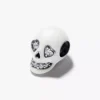 Im Dunkeln leuchtender, funkelnder Totenkopf-Charm aus Sterlingsilber Im Dunkeln leuchtender, funkelnder Totenkopf-Charm aus Sterlingsilber