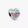 Indiana-Herz-Charm aus Sterlingsilber