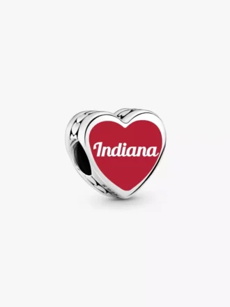 Indiana-Herz-Charm aus Sterlingsilber