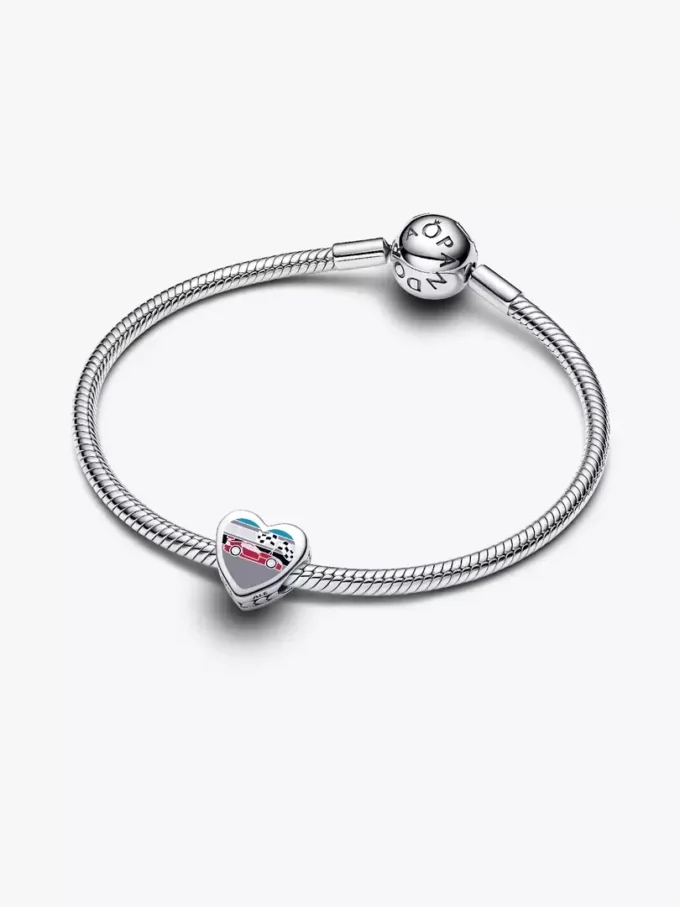 Indiana-Herz-Charm aus Sterlingsilber