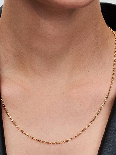 Infinity Chain Halskette – 14 Karat vergoldet Infinity Chain Halskette – 14 Karat vergoldet