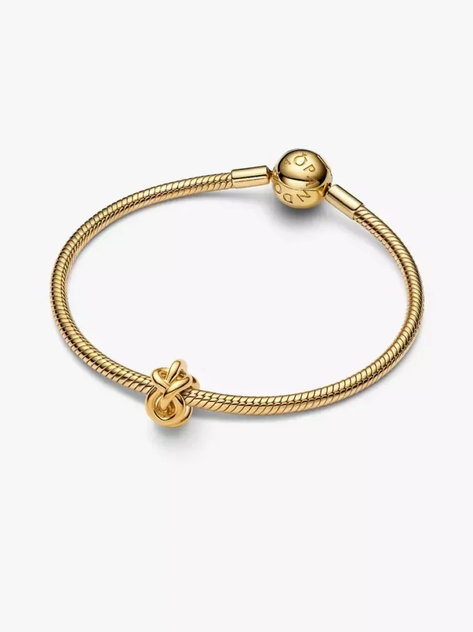 Infinity-Knoten-Charm, 14-karätig vergoldet Infinity-Knoten-Charm, 14-karätig vergoldet