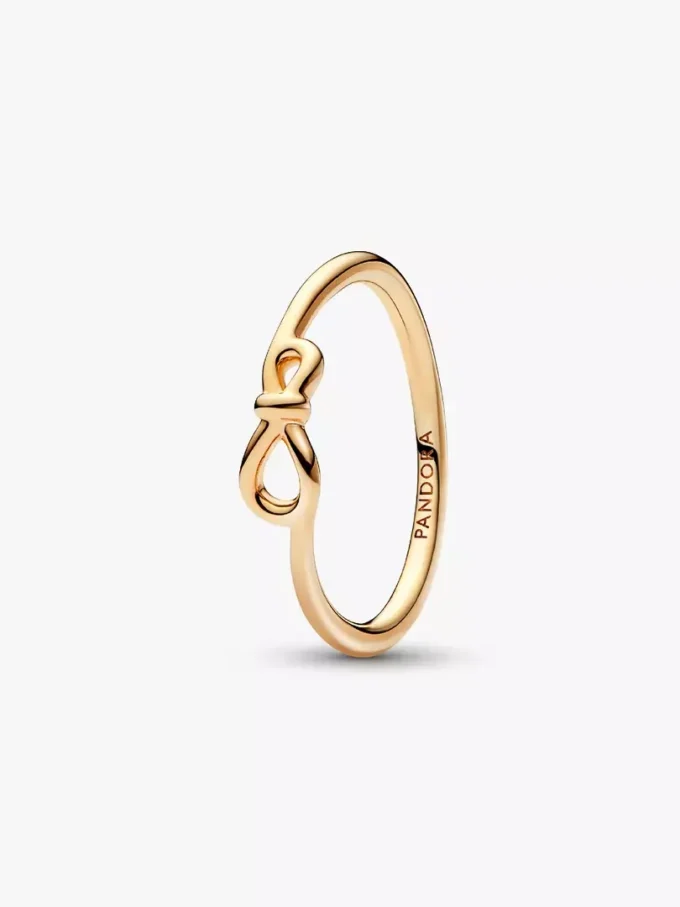 Infinity-Knoten-Ring, 14-karätig vergoldet Infinity-Knoten-Ring, 14-karätig vergoldet