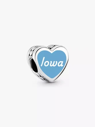 Iowa-Herz-Charm aus Sterlingsilber