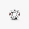 Januar-Charm „Red Eternity Circle“ aus Sterlingsilber Januar-Charm „Red Eternity Circle“ aus Sterlingsilber