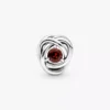 Januar-Charm „Red Eternity Circle“ aus Sterlingsilber Januar-Charm „Red Eternity Circle“ aus Sterlingsilber
