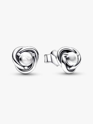 August-Geburtsstein Eternity Circle Ohrringe – Sterlingsilber August-Geburtsstein Eternity Circle Ohrringe – Sterlingsilber