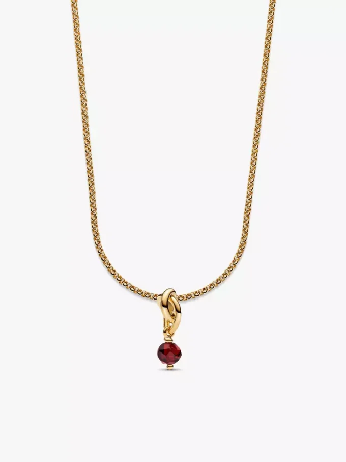 Juli Eternity Circle Dangle Charm Halskette, 2er-Set Juli Eternity Circle Dangle Charm Halskette, 2er-Set