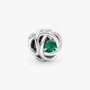 Dezember-Charm „Turquoise Blue Eternity Circle“ – Sterlingsilber