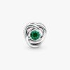 Dezember-Charm „Turquoise Blue Eternity Circle“ – Sterlingsilber