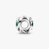 Dezember-Charm „Turquoise Blue Eternity Circle“ – Sterlingsilber