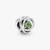 Dezember-Charm „Turquoise Blue Eternity Circle“ – Sterlingsilber