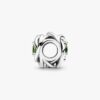 Dezember-Charm „Turquoise Blue Eternity Circle“ – Sterlingsilber